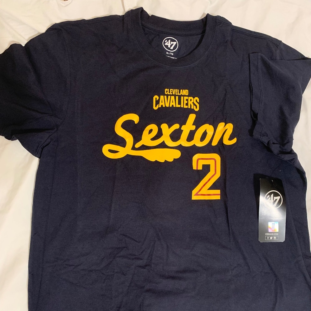Collin Sexton Cleveland Cavaliers 47 brand t-shirt mens XL blue